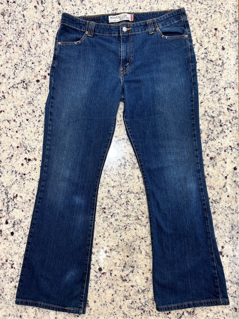 Levi's Women's 525 Nouveau Low Boot Cut Jeans in Deep Indigo - Size 16M